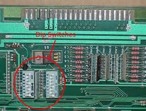 pacman dip switches